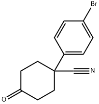 4-CYANO-4-(4-BROMOPHENYL)CYCLOHEXANONE Structure