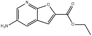 Furo[2,3-b]pyridine-2-carboxylic acid, 5-amino-, ethyl ester|5-氨基-呋喃[2,3-B]吡啶-2-羧酸乙酯