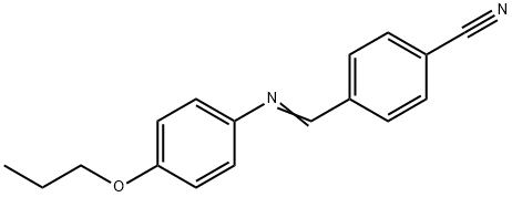 N-(P-CYANOBENZYLIDENE)-P-PROPOXYANILINE Struktur