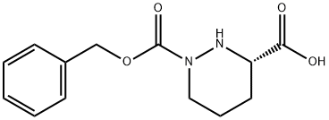 ヘキサヒドロピリダジン-1,3α-ジカルボン酸1-ベンジル 化学構造式