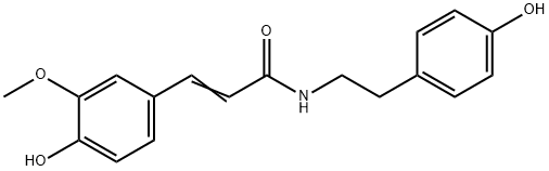 阿魏酰酪胺, 65646-26-6, 结构式