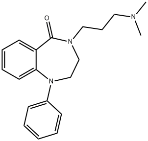 1,2,3,4-Tetrahydro-4-(3-dimethylaminopropyl)-1-phenyl-5H-1,4-benzodiazepin-5-one,65647-12-3,结构式
