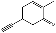 2-Cyclohexen-1-one, 5-ethynyl-2-methyl- (9CI) 化学構造式