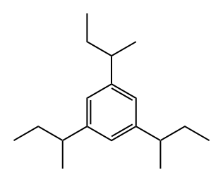1,3,5-Tris(1-methylpropyl)benzene Struktur