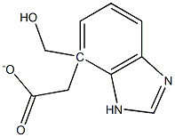 1H-Benzimidazole-4-methanol,acetate(ester)(9CI) Structure