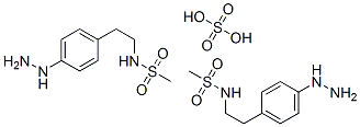 bis[N-[2-(4-hydrazinophenyl)ethyl]methanesulphonamide] sulphate,65665-49-8,结构式