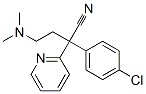 alpha-(4-chlorophenyl)-alpha-[2-(dimethylamino)ethyl]pyridine-2-acetonitrile Structure