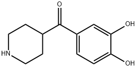 Methanone, (3,4-dihydroxyphenyl)-4-piperidinyl- (9CI) Structure