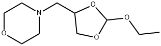 Morpholine, 4-[(2-ethoxy-1,3-dioxolan-4-yl)methyl]- (9CI) 结构式