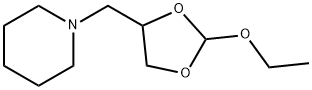 Piperidine, 1-[(2-ethoxy-1,3-dioxolan-4-yl)methyl]- (9CI) Structure