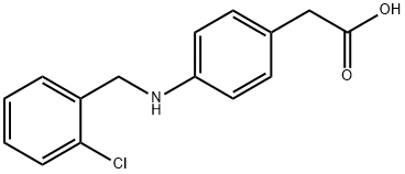 2-(4-((2-氯苄基)氨基)苯基)乙酸, 656815-56-4, 结构式