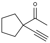 Ethanone,1-(1-ethynylcyclopentyl)- Structure