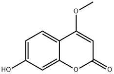7-HYDROXY-4-METHOXYMETHYLCOUMARIN 化学構造式