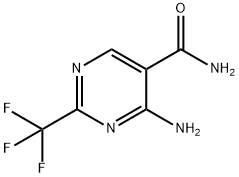 4-AMINO-2-(TRIFLUOROMETHYL)PYRIMIDINE-5-CARBOXAMIDE,657-68-1,结构式