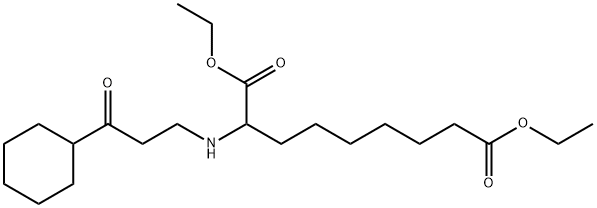 diethyl 2-[(3-cyclohexyl-3-oxopropyl)amino]nonanedioate Structure