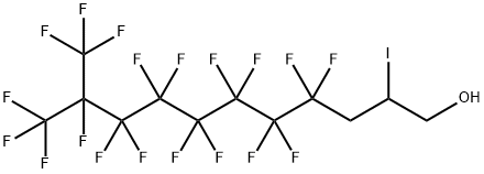 3-(全氟-7-甲基己基)-2-碘丙醇,65726-35-4,结构式