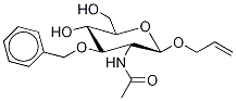 烯丙基2-乙酰氨基-3-O-苄基-2-脱氧-Β-D-吡喃葡萄糖,65730-00-9,结构式