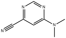 4-Pyrimidinecarbonitrile, 6-(dimethylamino)- (9CI) Structure