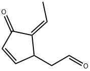 2-Cyclopentene-1-acetaldehyde, 5-ethylidene-4-oxo-, (5Z)- (9CI) 结构式