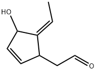 2-Cyclopentene-1-acetaldehyde, 5-ethylidene-4-hydroxy-, (5Z)- (9CI) Structure