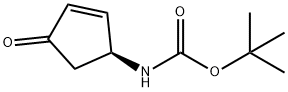 Carbamic acid, [(1S)-4-oxo-2-cyclopenten-1-yl]-, 1,1-dimethylethyl ester (9CI),657397-04-1,结构式
