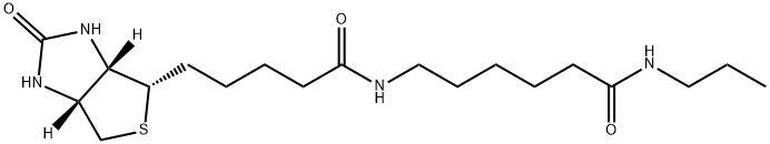 1H-Thieno[3,4-d]iMidazole-4-pentanaMide, hexahydro-2-oxo-N-[6-oxo-6-(propylaMino)hexyl]-, (3aS,4S,6aR)- 结构式