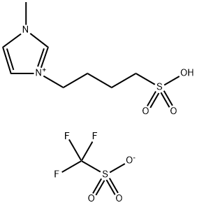 1-丁基磺酸-3-甲基咪唑三氟甲烷磺酸盐, 657414-80-7, 结构式