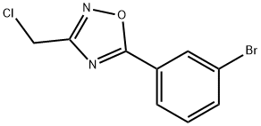 5-(3-BROMOPHENYL)-3-(CHLOROMETHYL)-1,2,4-OXADIAZOLE,657423-61-5,结构式