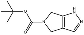 4,6-ジヒドロ-1H-ピロロ[3,4-C]ピラゾール-5-カルボン酸TERT-ブチルエステル 化学構造式