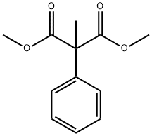 2-ベンジルマロン酸ジメチル 化学構造式