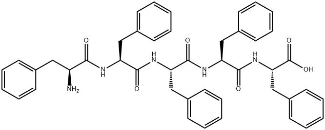 PENTA-L-PHENYLALANINE ACETATE SALT 化学構造式