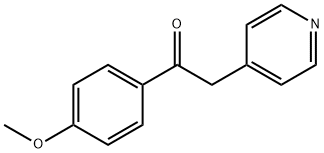 1-(4-甲氧基苯基)-2-(吡啶-4-基)乙-1-酮,6576-06-3,结构式