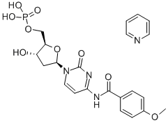 N(4) anisoyl-2'-deoxycytidine 5'-monophosphate pyridinium Struktur