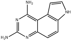 7H-吡咯并[3,2-F]喹唑啉-1,3-二胺 结构式