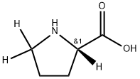 L-脯氨酸-D3, 65807-22-9, 结构式