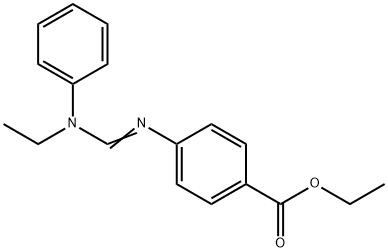 Ethyl 4-[[(ethylphenylamino)methylene]amino]benzoate Struktur