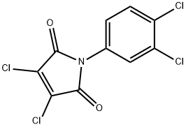 3,4-dichloro-1-(3,4-dichlorophenyl)pyrrole-2,5-dione 化学構造式