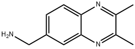 6-Quinoxalinemethanamine,2,3-dimethyl-(9CI) Struktur