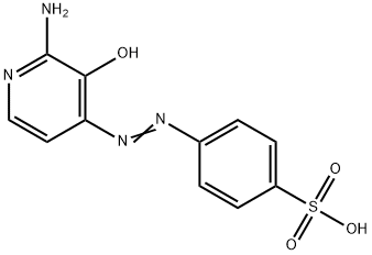 4-[(2-Amino-3-hydroxy-4-pyridinyl)azo]benzenesulfonic acid 结构式