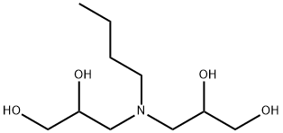 3,3'-(butylimino)bispropane-1,2-diol,65838-95-1,结构式