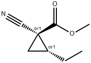 시클로프로판카르복실산,1-시아노-2-에틸-,메틸에스테르,트랜스-(9CI)