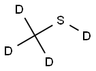 巯基甲烷-D4 结构式
