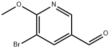 5-溴-6-甲氧基烟醛, 65873-73-6, 结构式
