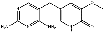 5-[(2,4-Diamino-5-pyrimidinyl)methyl]-3-methoxy-2(1H)-pyridinone Struktur
