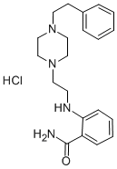 Benzamide, 2-((2-(4-(2-phenylethyl)-1-piperazinyl)ethyl)amino)-, monoh ydrochloride|