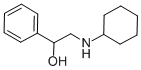 2-シクロヘキシルアミノ-1-フェニルエタノール 化学構造式