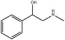1-フェニル-2-(メチルアミノ)エタノール 化学構造式