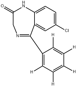 NORDIAZEPAM-D5 Structure