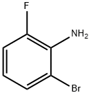2-ブロモ-6-フルオロアニリン 化学構造式