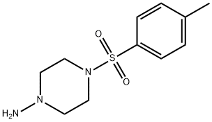 4-(TOLUENE-4-SULFONYL)-PIPERAZIN-1-YLAMINE 结构式